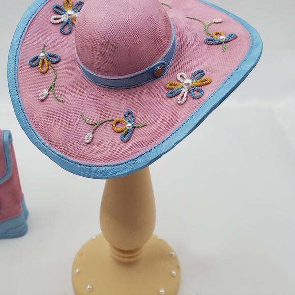 Vintage 4 Pieces Miniature Classic Couture Felicity 3rd Edition Shoe Hat Purse - Picture 12 of 13